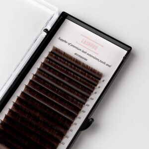 Brown Russian volume lash extensions (16 rows mixed length trays)