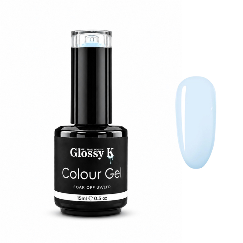 Glossy K professional Korean colour gel polish for glossy, high-pigment salon manicures, gel nails, overlays, and nail art.
