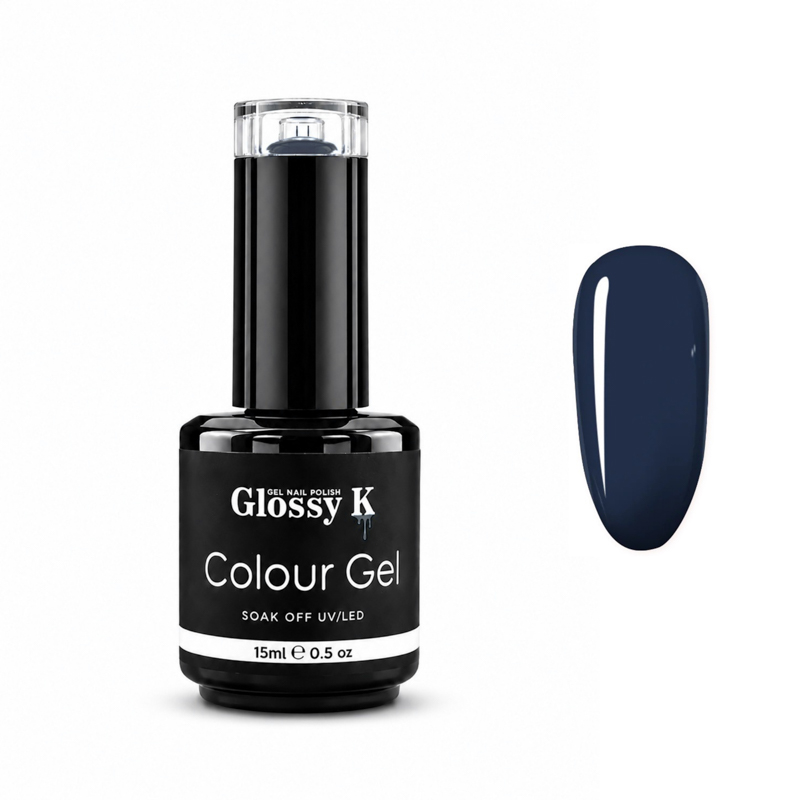 Glossy K professional Korean colour gel polish for glossy, high-pigment salon manicures, gel nails, overlays, and nail art.