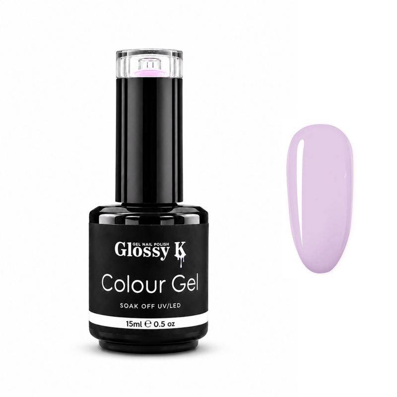 Glossy K professional Korean colour gel polish for glossy, high-pigment salon manicures, gel nails, overlays, and nail art.