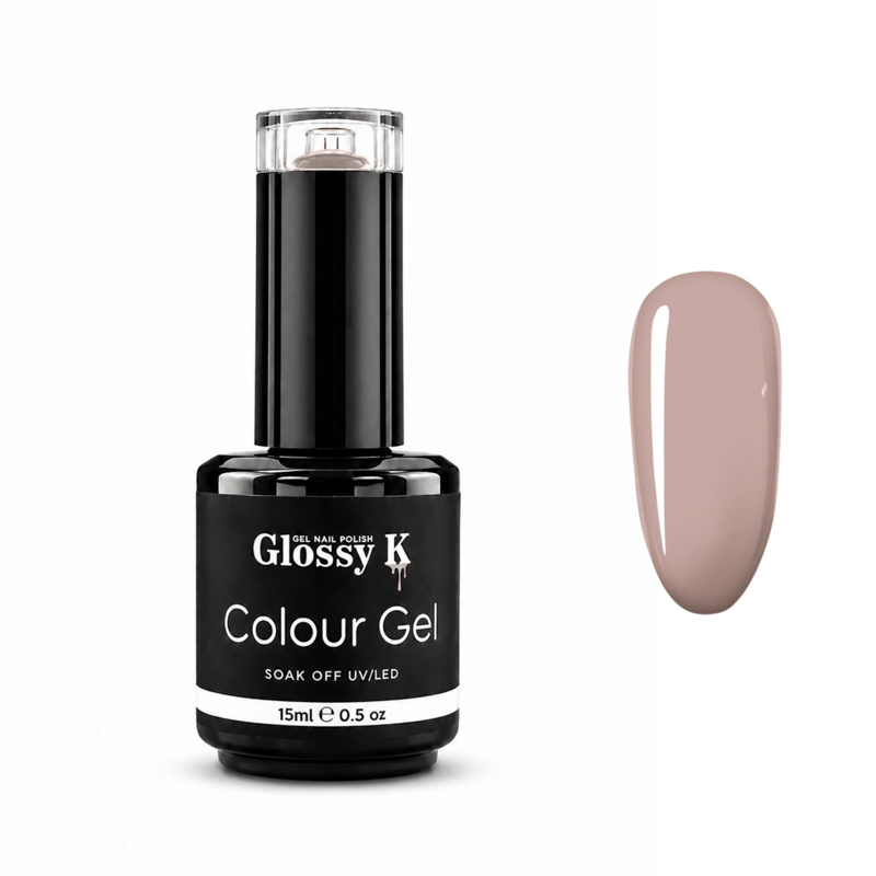 Glossy K professional Korean colour gel polish for glossy, high-pigment salon manicures, gel nails, overlays, and nail art.