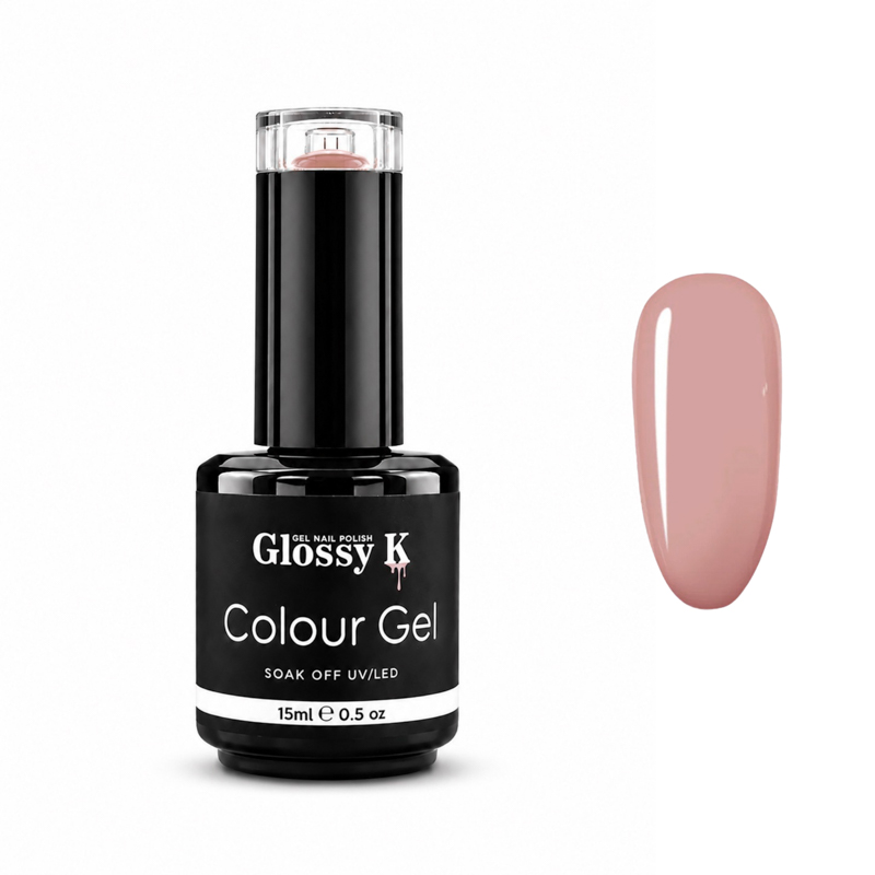 Glossy K professional Korean colour gel polish for glossy, high-pigment salon manicures, gel nails, overlays, and nail art.