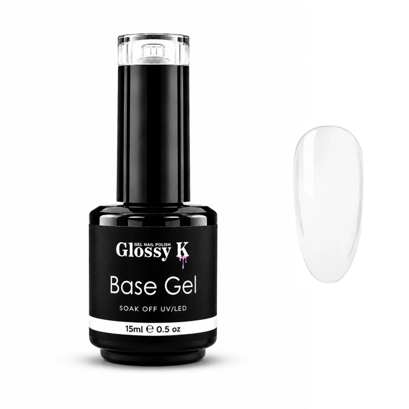 Glossy K professional Korean colour gel polish for glossy, high-pigment salon manicures, gel nails, overlays, and nail art.