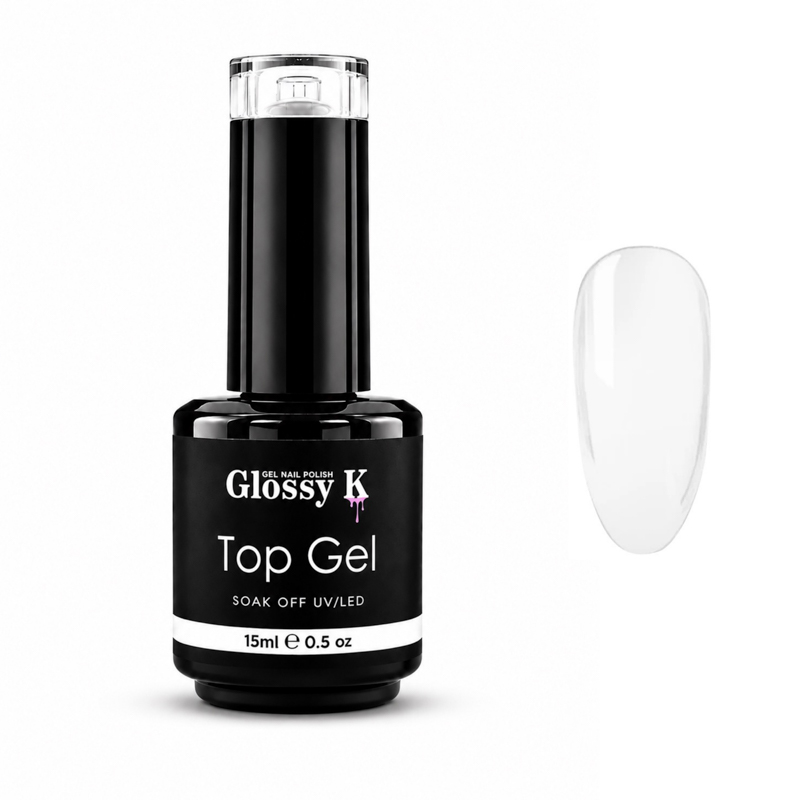 Glossy K professional Korean colour gel polish for glossy, high-pigment salon manicures, gel nails, overlays, and nail art.