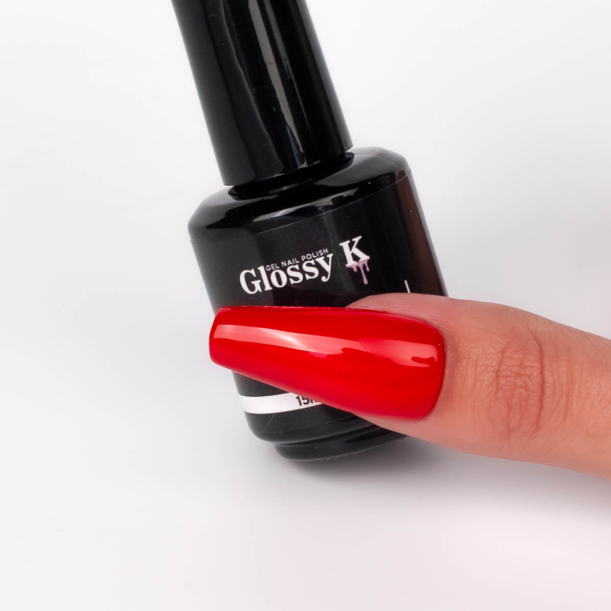 Glossy K Gel Polish 051 – Post Office Red - Image 3