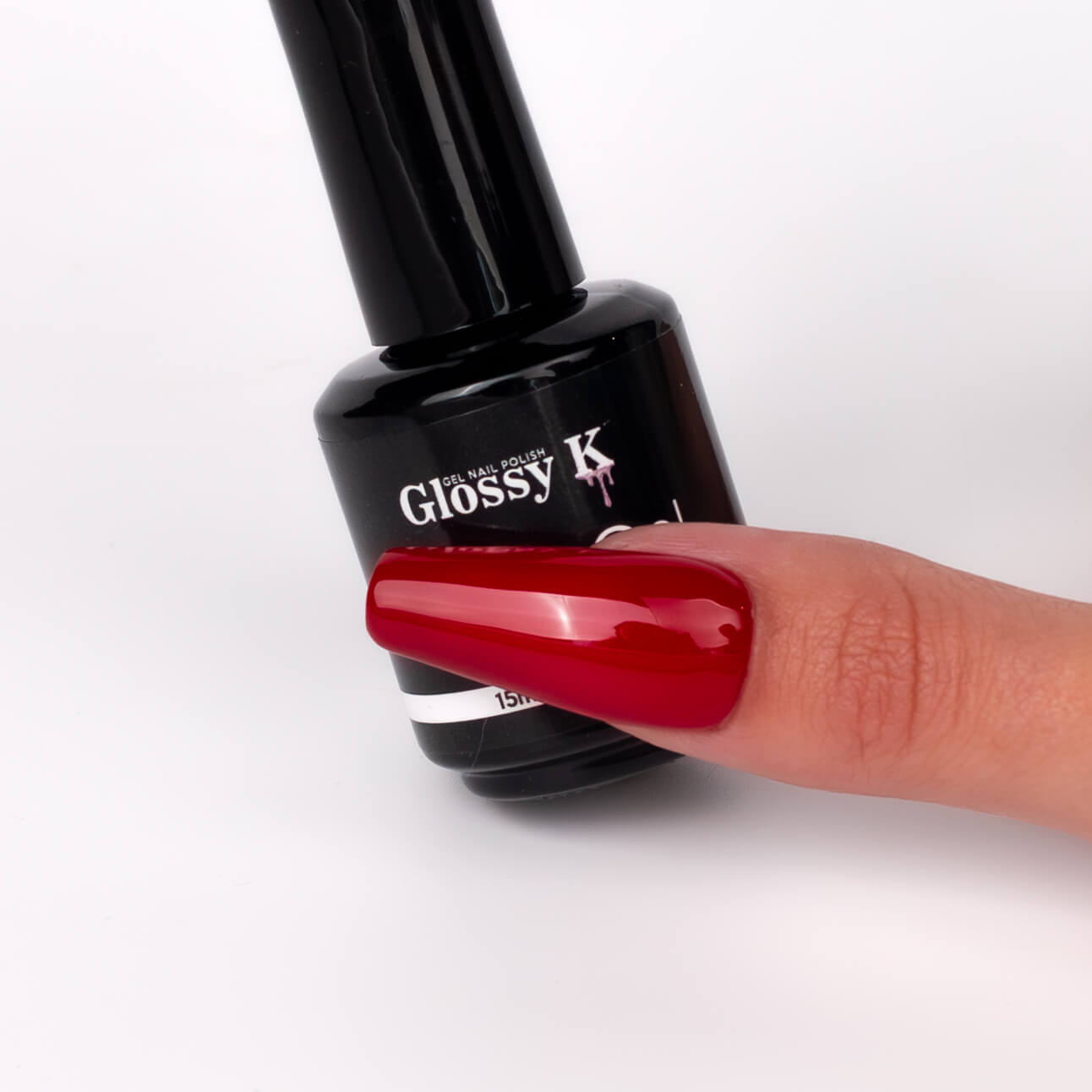 Glossy K Gel Polish 053 – Dark Red - Image 3
