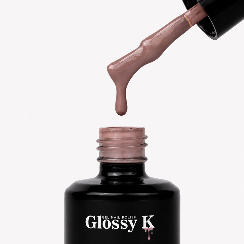 Glossy K Gel Polish 038 – Taupe - Image 2