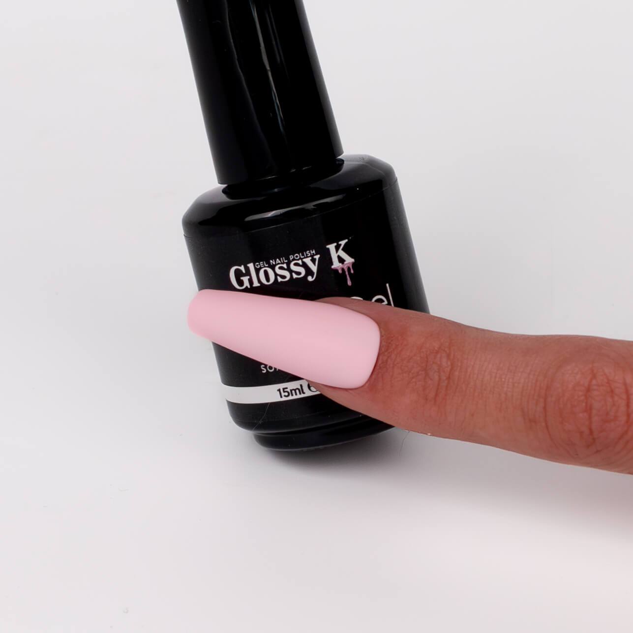 Glossy K Gel Polish 003 – Baby Pink - Image 4
