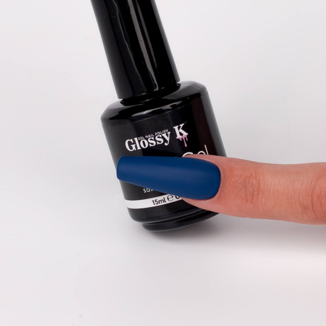 Glossy K Gel Polish 026 – Dark Royal Blue - Image 4