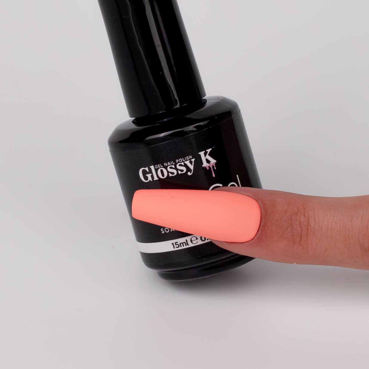 Glossy K Gel Polish 039 – Salmon - Image 4