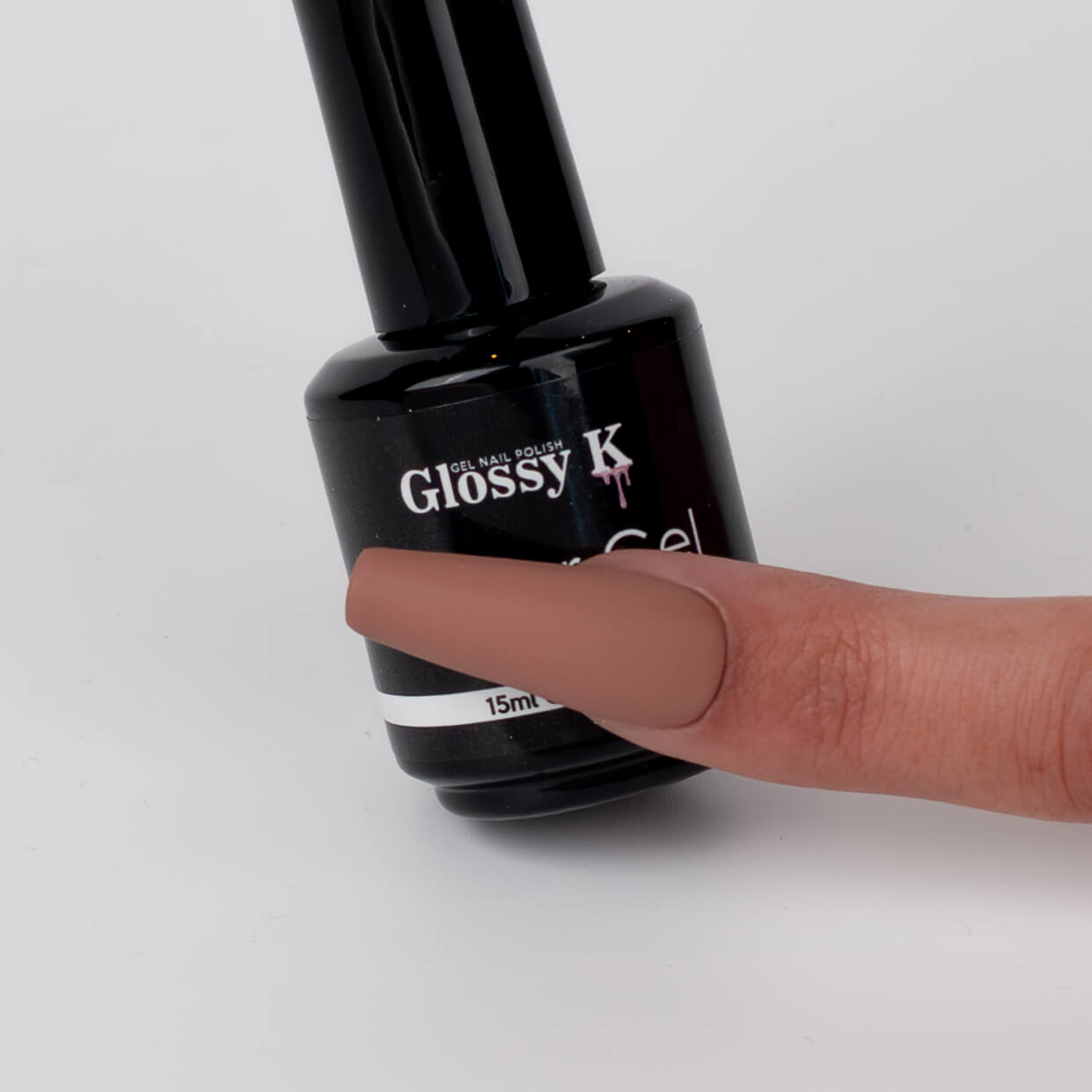 Glossy K Gel Polish 047 – Dark Chestnut - Image 4