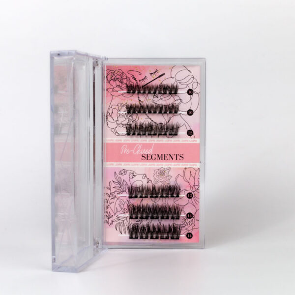 Pre-glued lash segments (various styles)