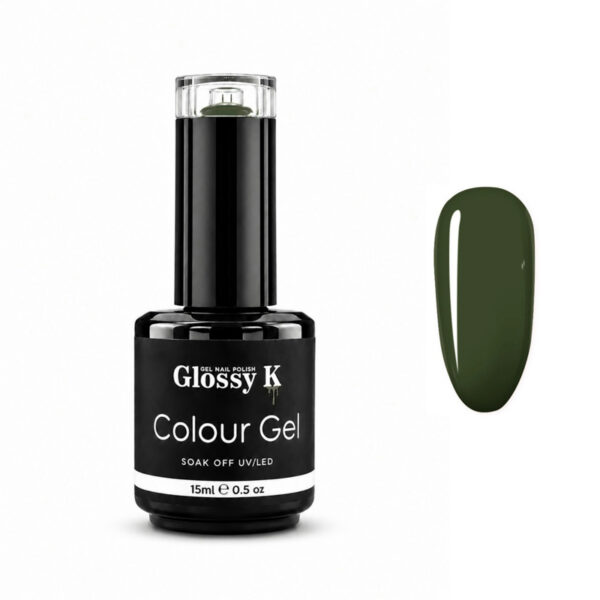 Glossy K Gel Polish 024 - Dark Army Green