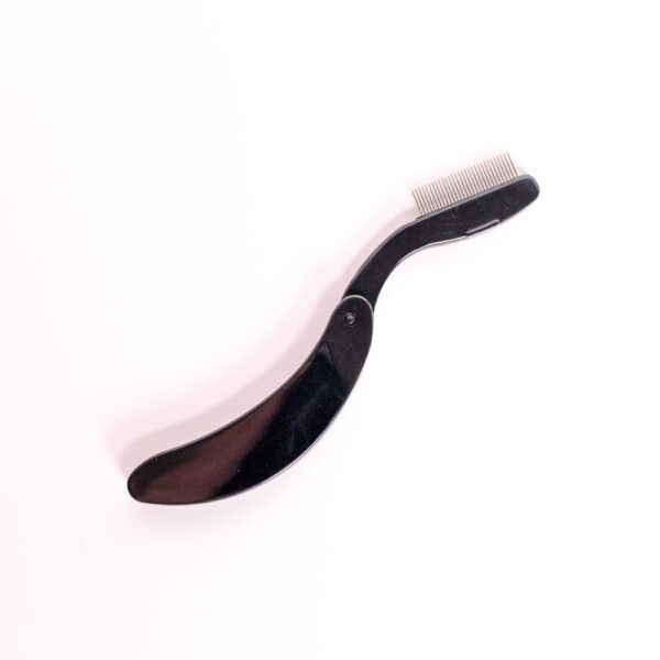 Foldable metal eyebrow/eyelash comb