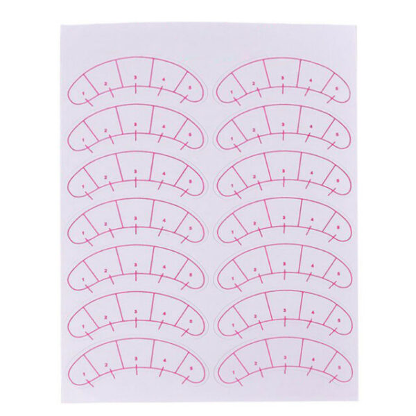 Lash map stickers (140 stickers)