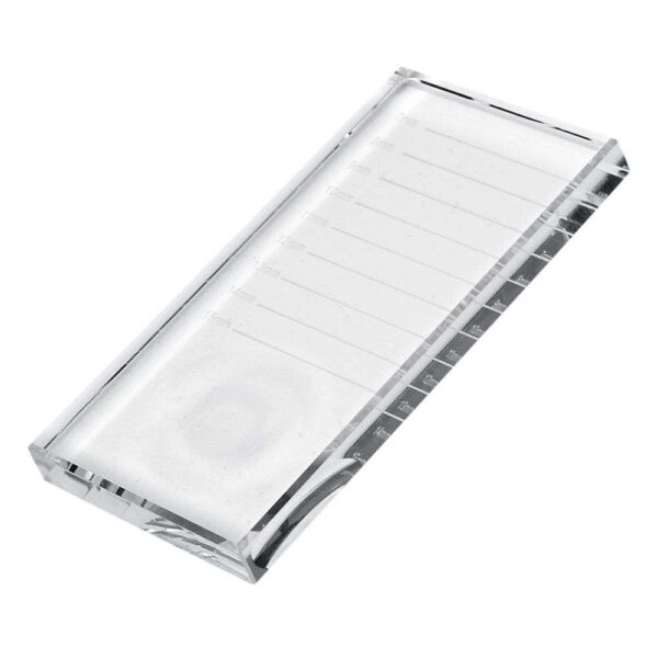 Crystal lash holder with glue well