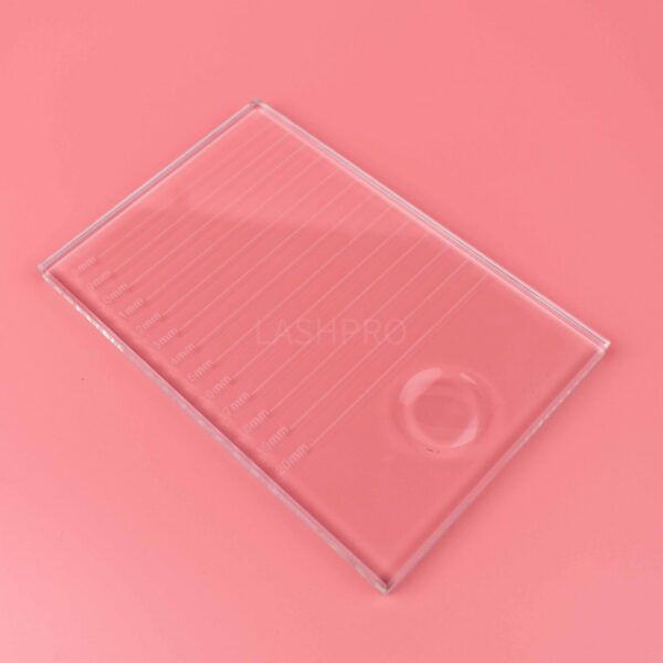Extra large glass lash and glue holder (clear)