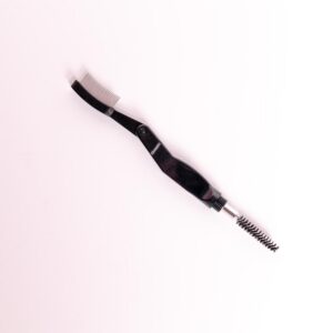Foldable metal comb with brush combo
